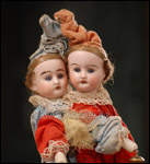 Rare German Twin Dolls Marotte