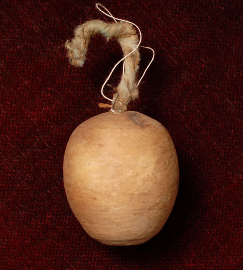 Antique Christmas ornament - cotton APPLE