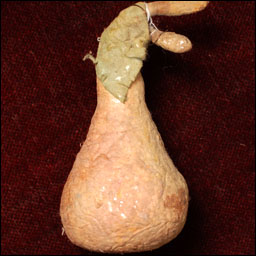 Antique Christmas ornament - cotton PEAR