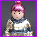 Antique Christmas ornament HOCKEY PLAYER