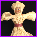 Antique Christmas ornament DANSING CAUCASIAN BOY