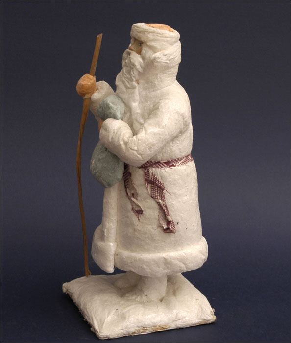 Antique cotton figure of Russian SANTA