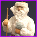 Antique cotton figure of Russian SANTA