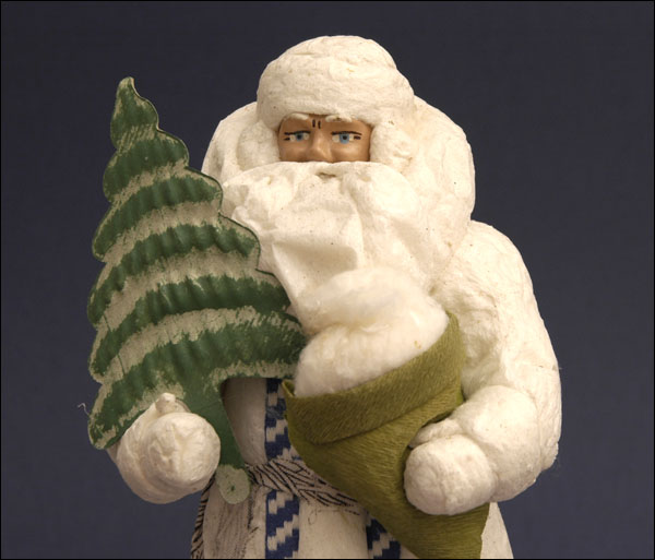 Antique cotton figure of Russian SANTA