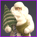 Antique cotton figure of Russian SANTA