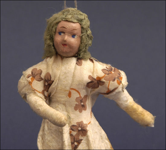 Antique Christmas ornament GIRL