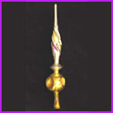 Vintage Christmas tree glass TOPPER