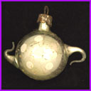 Vintage Christmas glass ornament TEAPOT