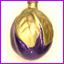 Vintage Christmas glass ornament PLUM