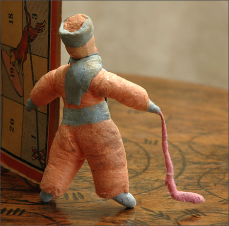 Antique Christmas ornament HOCKEY PLAYER