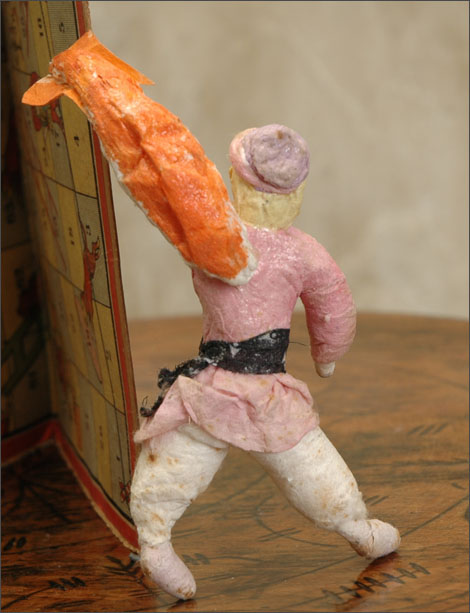 Antique Christmas ornament BOY With FIREBIRD