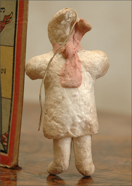 Antique Christmas cotton ornament GIRL