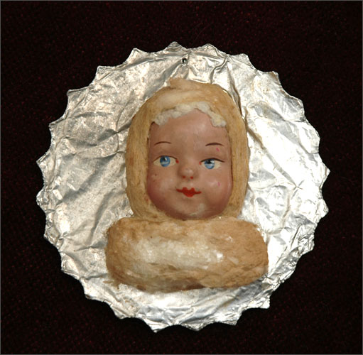 Antique Christmas ornament GIRL