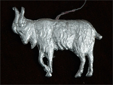 Antique Christmas ornament BISON