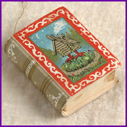 Antique Christmas Candy Container FAIRY TALES BOOK