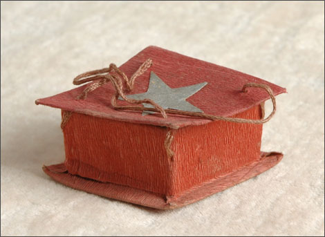 Antique Christmas Candy Container with Star