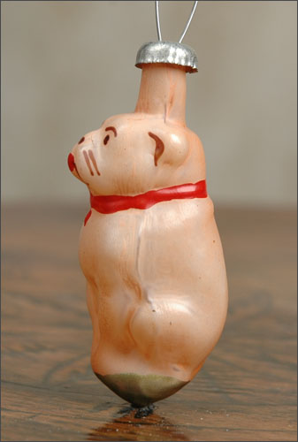 Antique Christmas ornament DOG