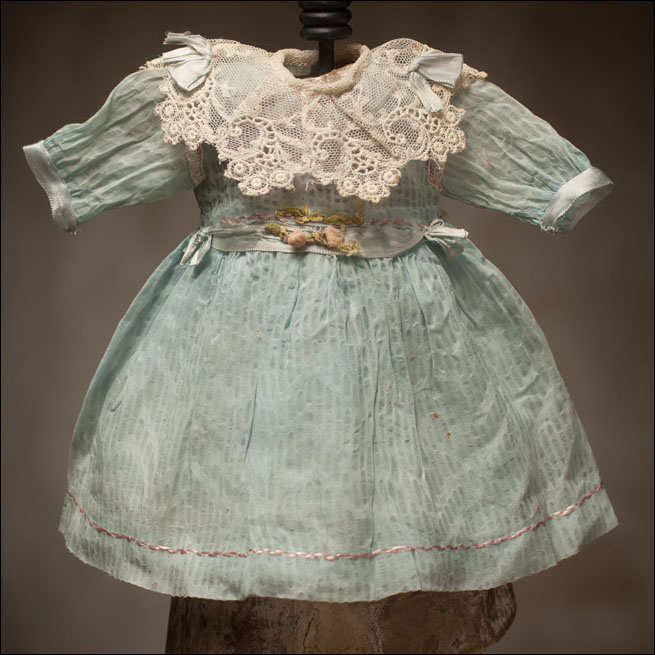 Blue Organde Dress for 15-17in Doll