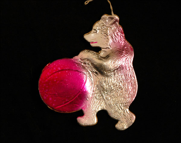 Old Dresden Christmas ornament CIRCUS BEAR