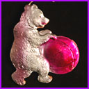 Old Dresden Christmas ornament CIRCUS BEAR