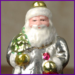 Antique Christmas ornament SANTA