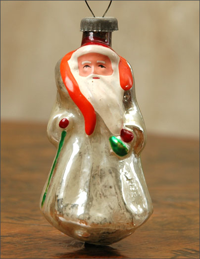 Antique Christmas ornament SANTA