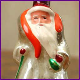 Antique Christmas ornament SANTA