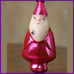 Antique Christmas ornament SANTA