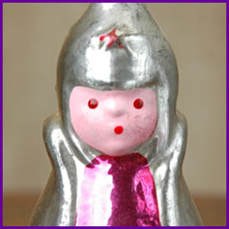 Antique Christmas ornament RED ARMY BOY