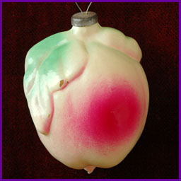 Antique Christmas ornament PEACH