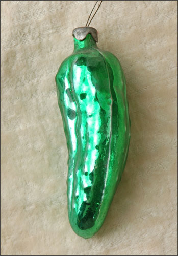 Antique Christmas ornament PICKLE