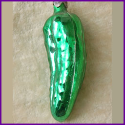 Antique Christmas ornament PICKLE