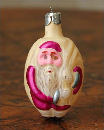 Antique Christmas ornament SANTA