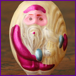 Antique Christmas ornament SANTA