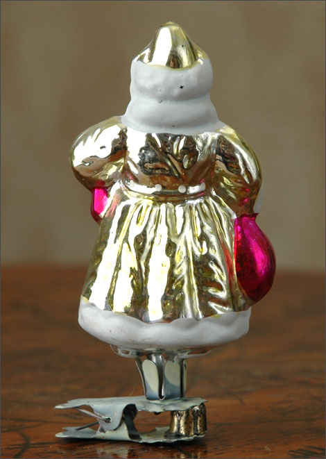 Antique Christmas ornament SANTA