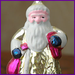 Antique Christmas ornament SANTA