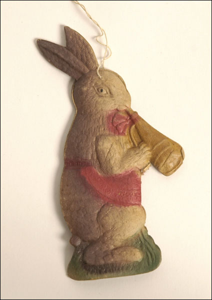 Vintage Christmas ornament RABBIT with HORN