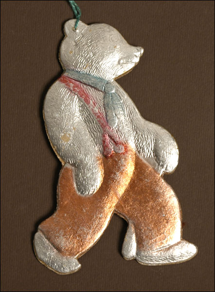 Vintage Christmas ornament WALKING BEAR