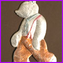 Vintage Christmas ornament WALKING BEAR