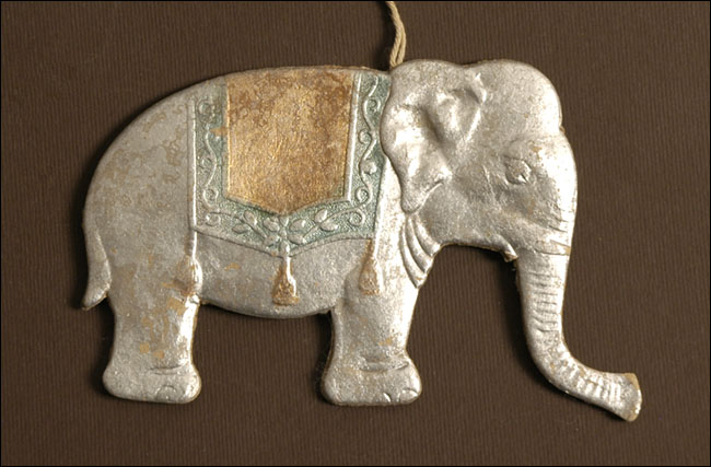Vintage Christmas ornament CIRCUS ELEPHANT