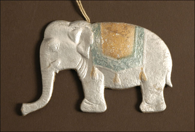 Vintage Christmas ornament CIRCUS ELEPHANT