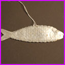 Vintage Christmas ornament FISH