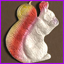 Vintage Christmas ornament SQUIRREL with NUT