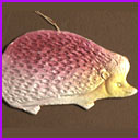 Vintage Christmas ornament HEDGEHOG