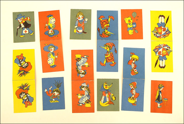 Vintage Christmas SET 12 FLAGS for Christmas tree