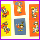 Vintage Christmas SET 12 FLAGS for Christmas tree