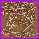 Vintage Christmas 3 CHAINS of BEADS