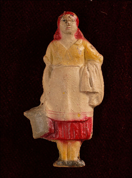 Antique Christmas ornament - PEASANT WOMAN