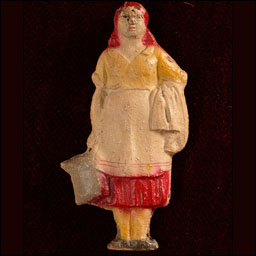 Antique Christmas ornament - PEASANT WOMAN