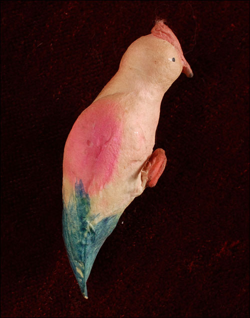 Antique Christmas ornament - cotton WOODPECKER